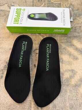 Sofsole Support Plantar Fascia Insole Men's Sz 7-13 One Pair New In Box